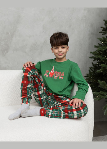 Зелена підліткова піжама для хлопчика зі штанами Tom John