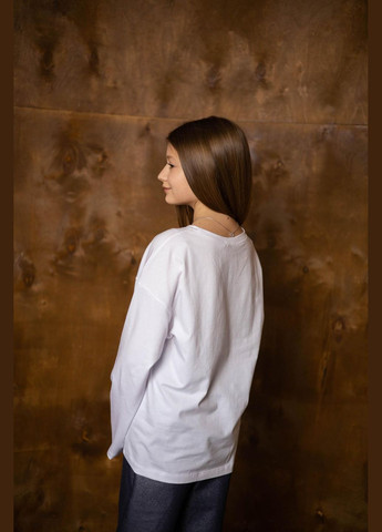 Белый демисезонный спортивный, повседневный, кэжуал лонгслив IRmAS однотонный