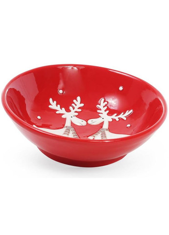Набор 4 керамические пиалы "Олени в шарфиках на красном" 350мл Bona (372170766)