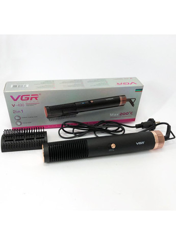 Гребінець-випрямляч для волосся фен-щітка V-490, Фен гребінець для ZW-416 сушіння волосся VGR (351486307)