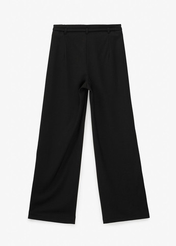 Брюки прямые однотонные женские 2502 Черный shop (2000991068728) On me Прямі (337310850)