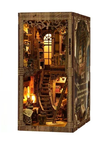 Бук Нук Бібліотека старих книг Інтер'єрний конструктор Ancient Book Collection Room DIY Book Nook BV02-008 No Brand (358936351)