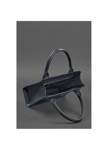 Шкіряна сумка жіноча через плече кроссбоді темно-синя BlankNote (302007683)