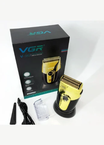 Професійна електробритва V-383 Finale Shaver з підставкою, чоловіча машинка для гоління VGR (381219929)