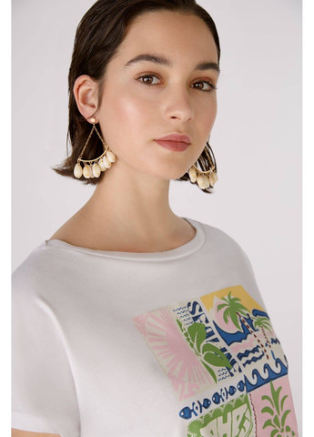 Жіноча футболка Біла Oui - (298005946)