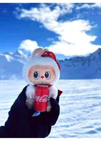 Мягкая игрушка-брелок Лабубу Labubu в коробке Coca Cola No Brand (351506364)