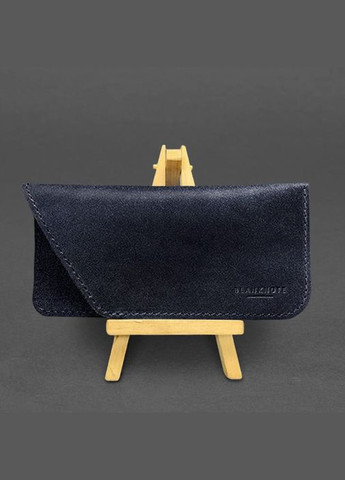 Шкіряний чохол для окулярів Темно-синій Краст (A-027715) BlankNote (330144498)