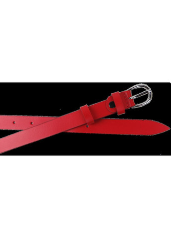 Жіночий шкіряний ремінь 1627-20 червоний 2 см Skipper (361665339)