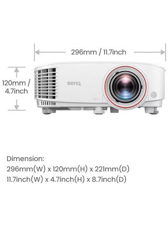 Проектор TH671ST, короткофокусний, DLP,1080P,ANSI 3000Lm,10000:1, 2хHDMI, USB,16:9, білий BenQ (370622226)