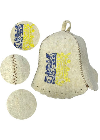 Шапка для бани и сауны из шерсти Трезубец No Brand (371276171)