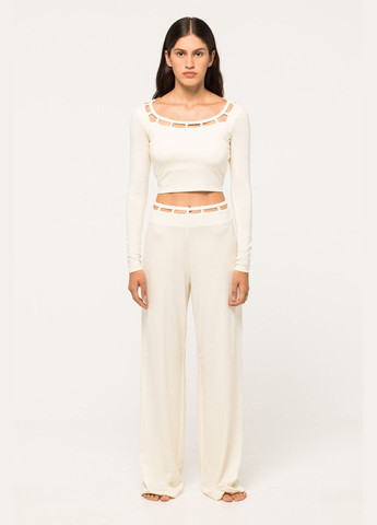 Фігурний топ молочного кольору NORBA (316431821)