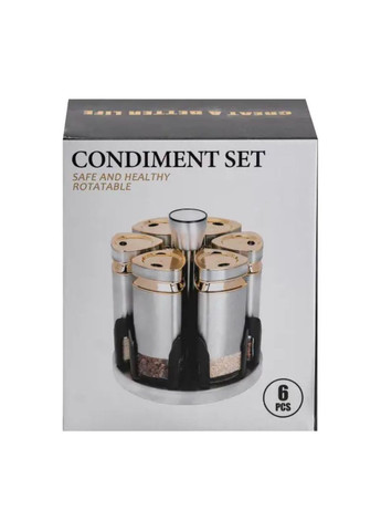 Набор емкостей для специй на подставке 6 баночек по 120 мл HP1326 TS Kitchen (368767521)