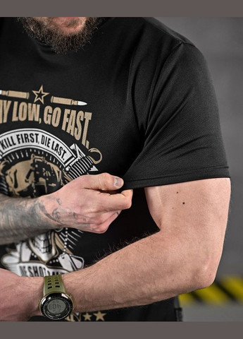 Тактична футболка потоотводяща Oblivion чорна Freedom (329695113)