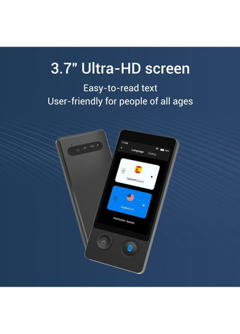 Голосовий електронний перекладач W12 на базі штучного інтелекту Wooask (316510216)