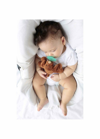 Пустушка силіконова з м'якою іграшкою Sleep Buddy Moi, 0+ міс. () MinikOiOi 101010008 (335030304)