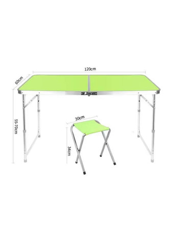 Стіл для пікніка складний та 4 стільці No Brand folding table (290049564)
