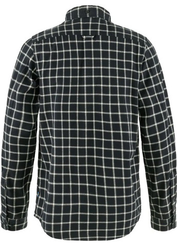 Комбінована сорочка ovik flannel shirt dark navy/chalk white Fjallraven
