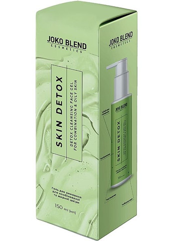 Гель для вмивання для комбінованої та жирної шкіри Skin Detox Cleansing Gel 150ml (1359248-12943812) Joko Blend (368660553)
