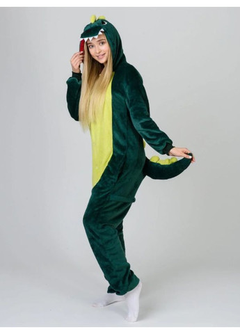 Піжама кігурумі Зелений дракон (динозавр) XL (175-185 см) Jamboo (369669399)