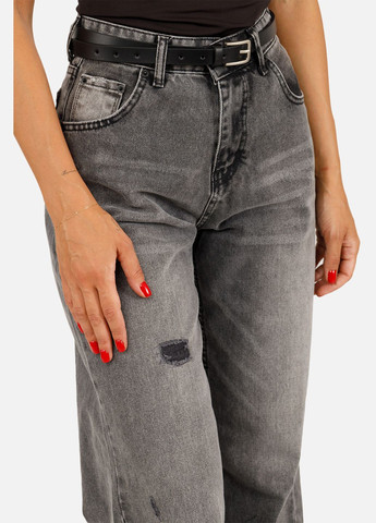 Женские джинсы-baggy цвет темно-серый CB-00257430 Zarxlife - (309000688)