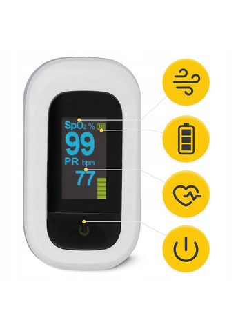 Пульсоксиметр пальчиковий MED+ (P-5905973402071) 4FIZJO (301473998)