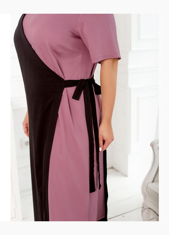 Темно-розовое платье Minova однотонное