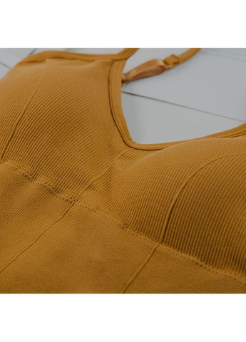 Топ-бюстгальтер з відкритою спиною оранжевий M No Brand (370441944)