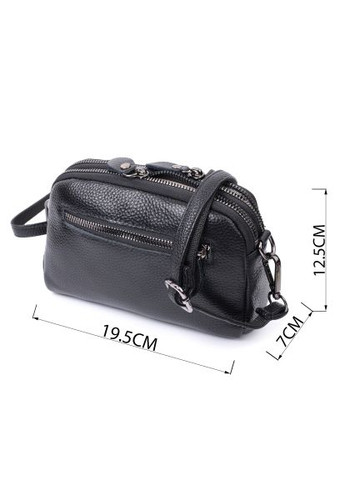 Сумка (22807) Vintage З натуральної шкіри Чорна (364629574)