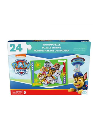 Пазл дерев'яний Щенячий патруль, 24 елементи () Spin Master SM98489/6066932 (366524334)