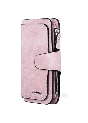 Стильний замшевий гаманець клатч (19 х 10,5 х 2 см) Forever Пудра / Жіночий гаманець із еко замші Baellerry (370624629)