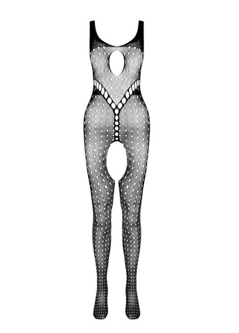Еротичний бодістокінг з відкритим доступом BS078 black, чорний костюм сітка Passion (292644004)