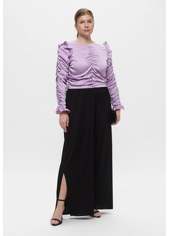 Фиолетовая атласная блуза H&M