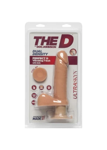 Реалістичний вібратор з мошонкою The D - Perfect D (17.8*4.5см) Doc Johnson (315340017)