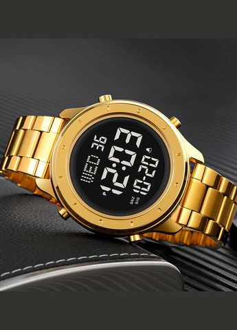 1864SGDBK Gold-Black Steel электронный сasual Skmei (323079773)