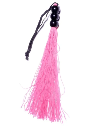 Силиконовый флоггер (длина 26 см) Fetish Silicone Whip Pink 10", BS6100040 Boss Series (383097094)
