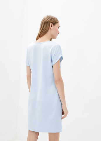 Блакитна кежуал сукня колір блакитний ORA однотонна