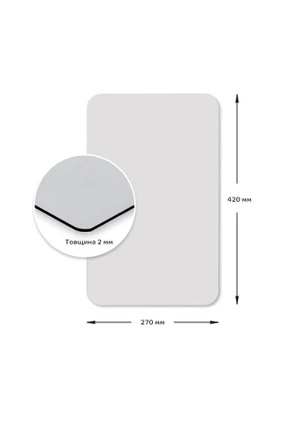 Зеркало акриловое самоклеющееся 270х420х2мм SW00000747 Sticker Wall (300242051)