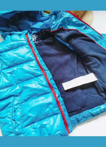 Комбінована демісезонна курточка хлопчику синя 30257 No Brand