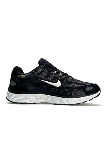 Черные демисезонные кроссовки мужские nike No Brand P-6000 S Reflective Black White