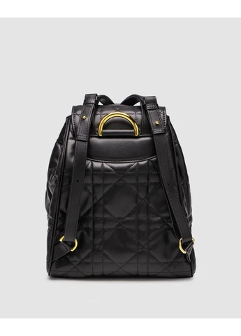 Сумка Dior Medium Caro Backpack Black Macrocannage Lambskin Діор (377507539)