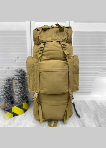 Рюкзак тактичний великий військовий туристичний койот пісочний No Brand (299460975)