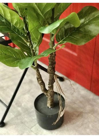 Фикус Лирата SGH (Ficus lyrata) искусственный 120 см в горшке HVOYA (370439142)