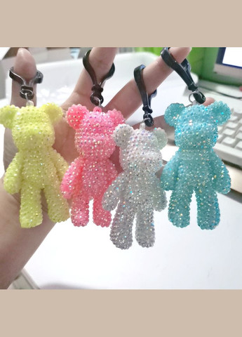 Алмазна мозаїка брелок ведмедик фіолетовий 5D ColorArt (304995906)