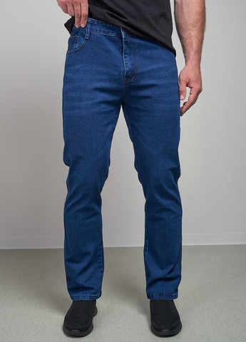 Синие демисезонные прямые джинсы мужские 341095 Power