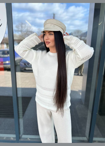 Молочный женский шерстяной свитер анюта молочная You Best