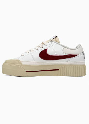 Кросівки жіночі Nike Court Legacy Lift white beige | Найк Коурт Легасі білі бежеві No Brand білі демісезони (316091183)