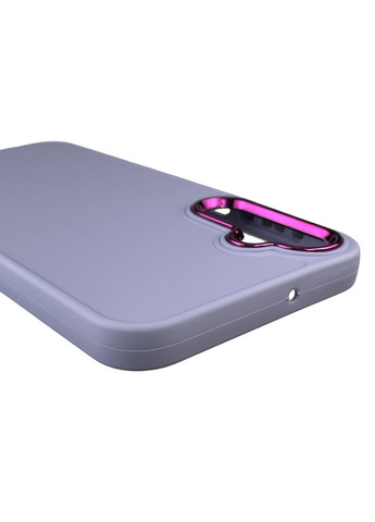 Чохол для Galaxy A24 (SM-A245F) із захистом на камеру з мікрофіброю на самсунг а24 бузковий Samsung (366021049)