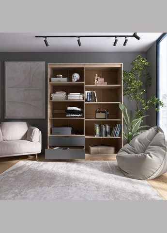 Шафа розпашна для одягу з висувними шухлядами (полиці- полиці) Сіті-1600 160,2х50х204,6 см (EVR-071120) Еверест (329296469)