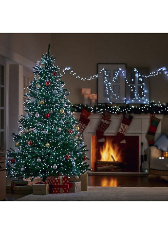 Гирлянда Нить уличная 30м 300 LED черный провод для новогоднего декора освещение для праздников Garlando (370432829)