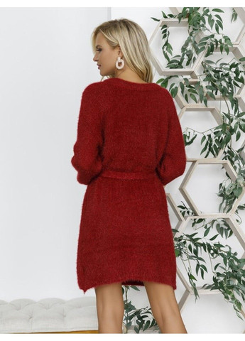 Бордова повсякденний сукня issa pus wn19-97 / бордовий ISSA PLUS